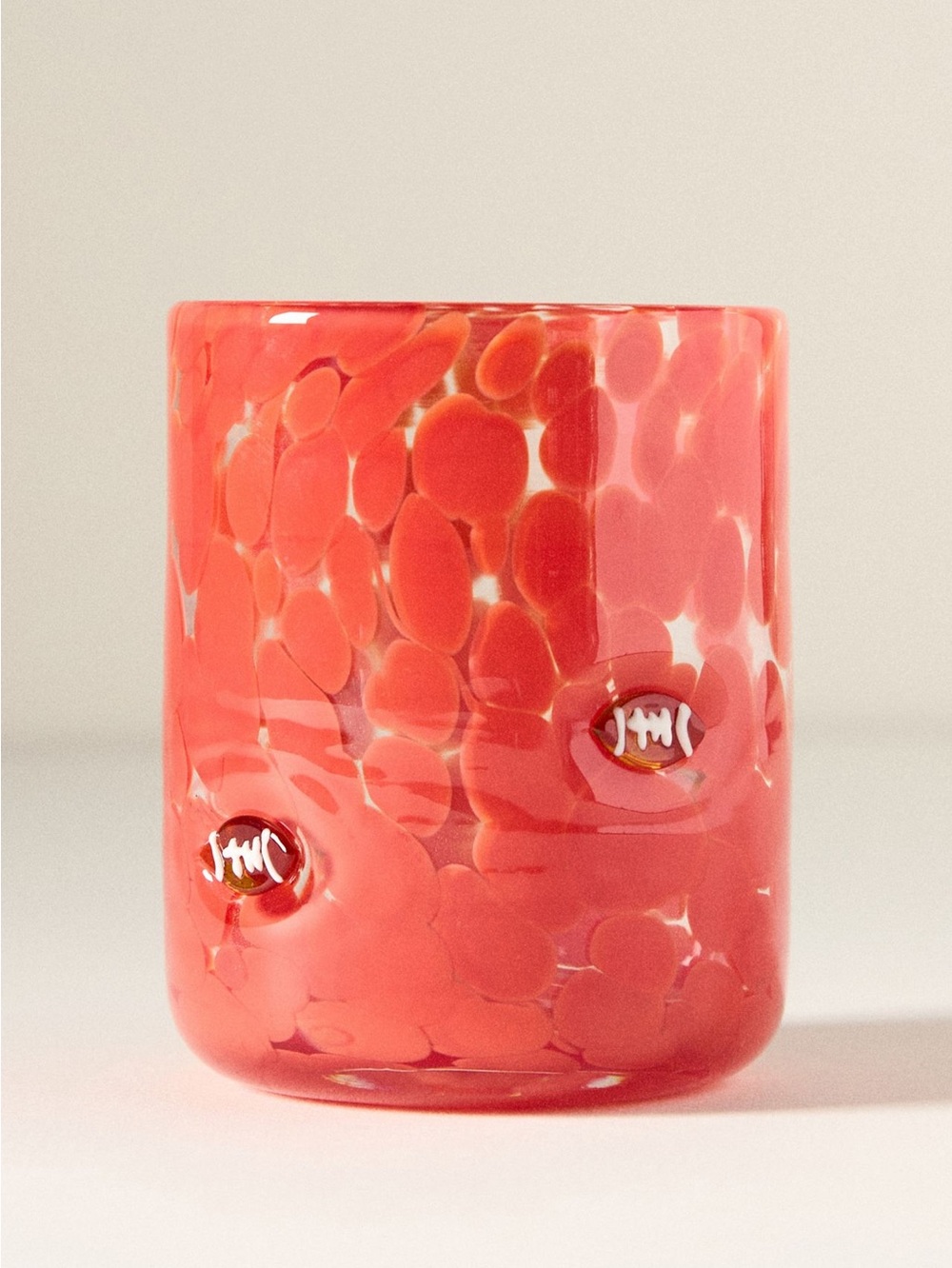 Anthropologie Icon Juice Glass Sports Football Red New In Box NIB